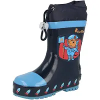 Playshoes Stivale di gomma 'Die Maus Weltraum' marino / blu chiaro / arancione / rosso ruggine