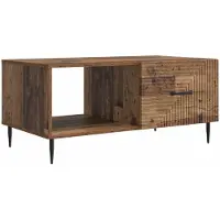 Syfax Tavolino da salotto Legno antico 90 x 50 x 40 cm