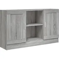 Syfax Credenza Grigio Sonoma 120x30,5x70 cm in Legno Multistrato