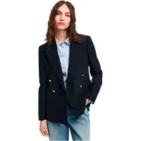 Gant per donna. 4770321 Blazer da club slim fit blu scuro (34), Casual, Lana, Navy