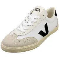 Veja unisex. VO0103524 Scarpe da pallavolo bianche, nere (37), Bianco, Basso, Camoscio, Stringhe, Casual
