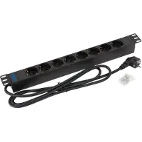 Triton RAB-PD-X02-A1 19" socket strip 8 vie, RAB-PD-X02-A1