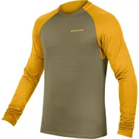 Endura Singletrack Fleece Maglietta da ciclismo Uomo (M, olivia)
