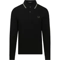 Fred perry Polo Maniche Lunghe Black Nero taglia