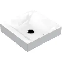 Kerasan Sapho Cento - Lavabo da appoggio, 450x450 mm, bianco 354401
