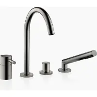 Dornbracht META Mitigeur de bain à 4 trous pour montage sur bord de baignoire ou sur bord de carrelage, saillie 221mm, 27632661-99, 27632661-99