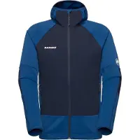 Mammut Massone Midlayer Hooded Jacket Giacca in pile Uomo (L, blu)