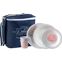 Marine Business Set Di Stoviglie Corallo 16 Pezzi