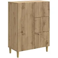 vidaXL Credenza in rovere Artisan 66 x 34,5 x 90 cm in materiale derivato dal legno