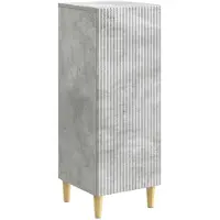 vidaXL Credenza grigio cemento 33 x 34,5 x 90 cm in materiale derivato dal legno