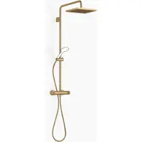 Dornbracht Showerpipe avec thermostat de douche sans douchettes à main, saillie douche à main 450mm, douche de tête 300x240mm, 34459980-39, 34459980-39