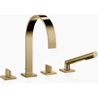 Dornbracht MEM Mitigeur de bain à 4 trous pour montage sur bord de baignoire ou sur bord de carrelage, saillie 220mm, 27532782-39, 27532782-39