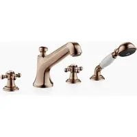 Dornbracht MADISON Mitigeur de bain à 4 trous pour montage sur bord de baignoire, saillie 225mm, 27502360-42, 27502360-42