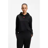 HUGO per donna. 50556816 Felpa Signature nero (S), Homewear, Cotone, Manica lunga