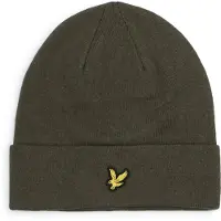 Lyle & Scott Berretto Misto Lana Olive Verde Verde scuro