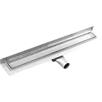 Gelco MANUS PIASTRA canale doccia in acciaio inox con griglia per piastrelle, montaggio a parete, 1050x112x55mm (GMP96)
