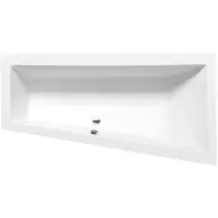 Polysan Vasca da bagno asimmetrica Polysan ANDRA R 160x90x45 cm, bianca