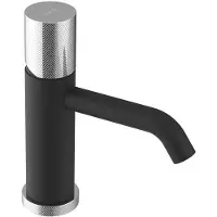 Sapho Miscelatore per lavabo ULTRATAP, nero opaco/cromo