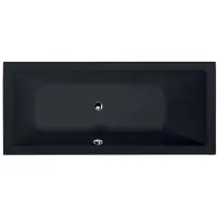 Hak MIMOA vasca rettangolare 170x80x39cm, nero opaco