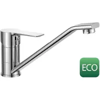 Hak BARON ECO 3,8 l/min, miscelatore da cucina, bocca girevole, cromo
