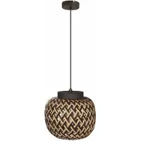 REALITY IMPORT Lampada a sospensione Elaine nera 1xE27x40W in metallo, dimensioni: 120x30x30 cm, IP20, Reality
