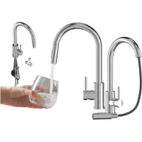 Granitan - Rubinetto da cucina - Rubinetto per lavello - Bocca estraibile - 2 tipi di getto - Cromo - LOSETO