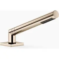 Dornbracht Garniture de douche flexible pour montage sur bord de baignoire ou de carrelage, rosace 60x60mm, 27702980-47, 27702980-47