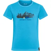 Jack Wolfskin Kid's Hiking Graphic T-Shirt Maglia funzionale Bambini (176, blu)
