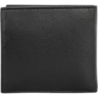 Armani Exchange per uomo. XM000167AF22541UC001 Portafoglio in pelle liscia con tasche e portamonete con patta nero (OSFA), Casual, Class