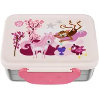 Affenzahn Kid's Edelstahl Brotdose Contenitori per alimenti (1 l, fuchsia)