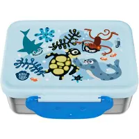 Affenzahn Kid's Edelstahl Brotdose Contenitori per alimenti (1 l, blu)