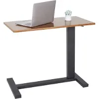 OEM Scrivania regolabile con rotelle - Tavolo da letto mobile - 1 pezzo - Struttura in metallo - 80 x 40 x 90 cm