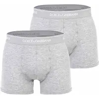 Dolce&Gabbana Set 2 boxer in cotone stretch con logo