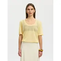 Selected Top A Maglia Donne Giallo M