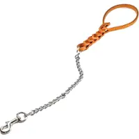 Briconess guinzaglio per cani tripla treccia con catena 600 mm