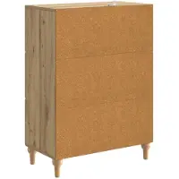 vidaXL Credenza in rovere Artisan 66 x 34,5 x 90 cm in materiale derivato dal legno