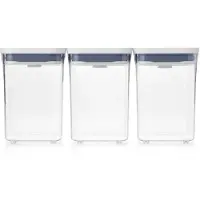 Oxo Contenitore Per Alimenti Pop 2,0 Set 1,1l Square 3 Unità
