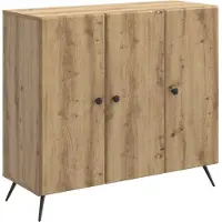 vidaXL Credenza in rovere Artisan 89 x 34,5 x 80 cm in materiale derivato dal legno