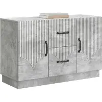 vidaXL Credenza grigio cemento 89 x 34,5 x 57 cm in materiale derivato dal legno