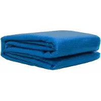 vidaXL Piattaforma solare per piscine, extra resistente, 800 x 500 cm, PE blu, spessore 400 μm