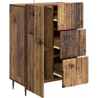 vidaXL Credenza in legno di recupero 66 x 34,5 x 91,5 cm in materiale composito