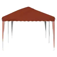 vidaXL Tenda da festa pop-up 575 x 290 x 245 cm, color terracotta