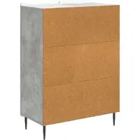 vidaXL Credenza grigio cemento 66 x 34,5 x 92 cm in materiale derivato dal legno