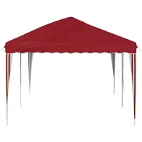 vidaXL Tenda da festa pieghevole 575 x 290 x 245 cm rosso bordeaux