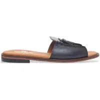 Sebago per donna. 72127QW Sandali Will Slide Pop in pelle nera (40.5), Nero, Basso, Nessuno, Casual