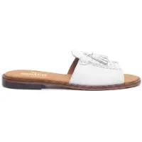 Sebago per donna. 72127QW Sandali Will Slide Pop in pelle bianca (41), Bianco, Basso, Nessuno, Casual