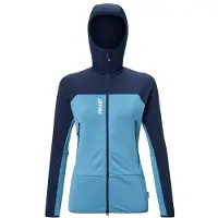 Millet Women's Fusion Grid Hoodie Giacca in pile Donna (XS, blu)