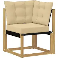 vidaXL Set da salotto da esterno, 10 pezzi, bianco e beige