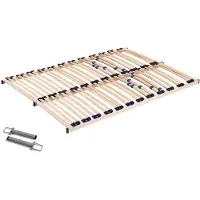 Meublorama Sommier da posare BYRU 70x200 – 14 doghe – Struttura in legno – Sommier compatto e robusto