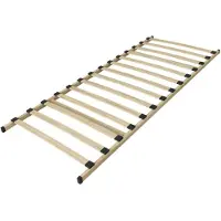 Meublorama Sommier da appoggiare PHA 80x200 – 14 doghe – Struttura in legno – Sommier semplice e universale